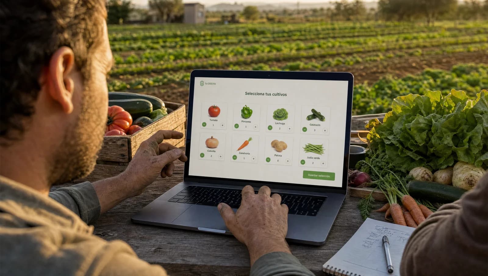 Configurador de huerto virtual